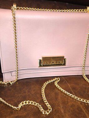 ZAC Zac Posen Earthette Large Chain Shoulder Bag - Rose Pink - NWOT